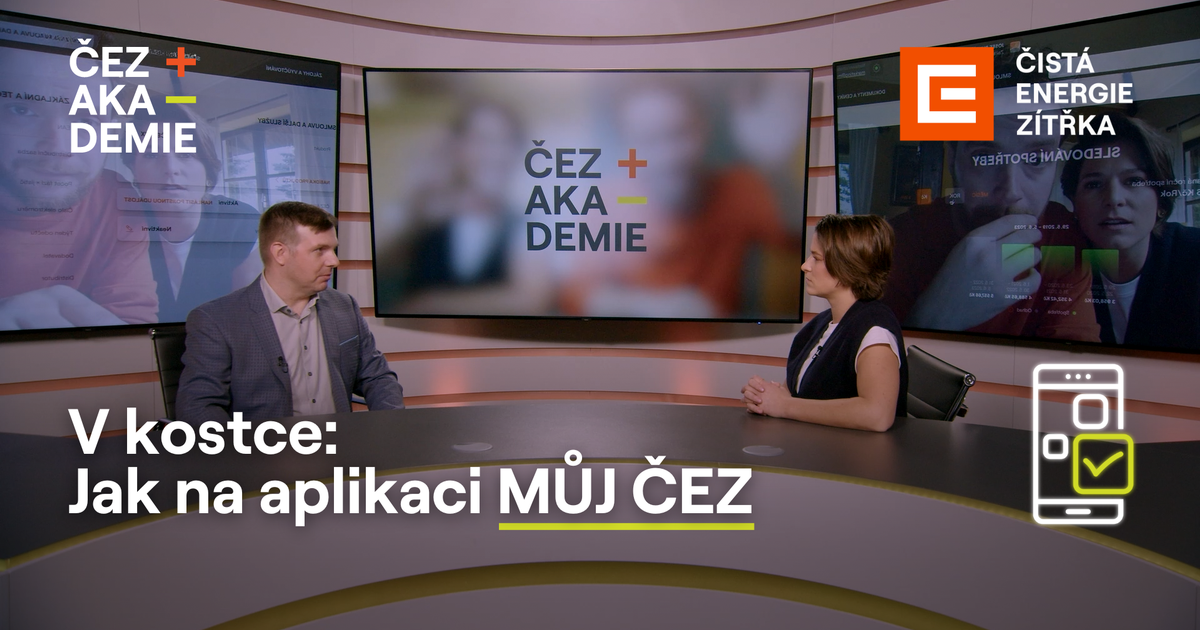 V kostce: Jak na aplikaci MŮJ ČEZ  | ČEZ Akademie
